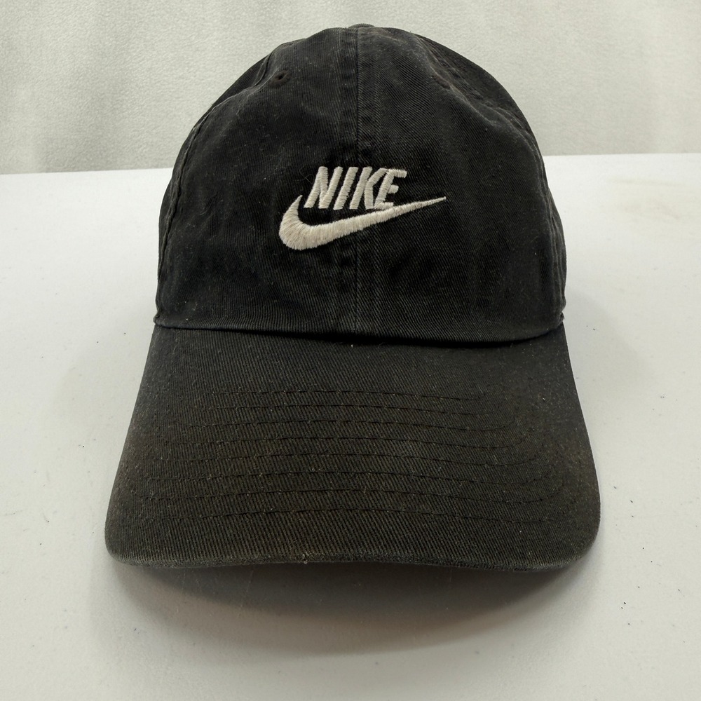 Nike Heritage86 Baseball Cap Men Black WhiteEmbroidered Swoosh 913011-010